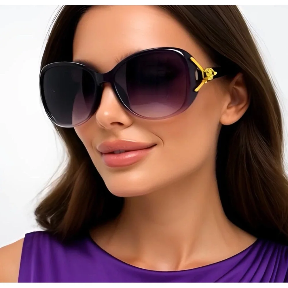 Glamorous Oversized Butterfly Sunglasses Women Gradient Lenses Lentes Gafas 2026